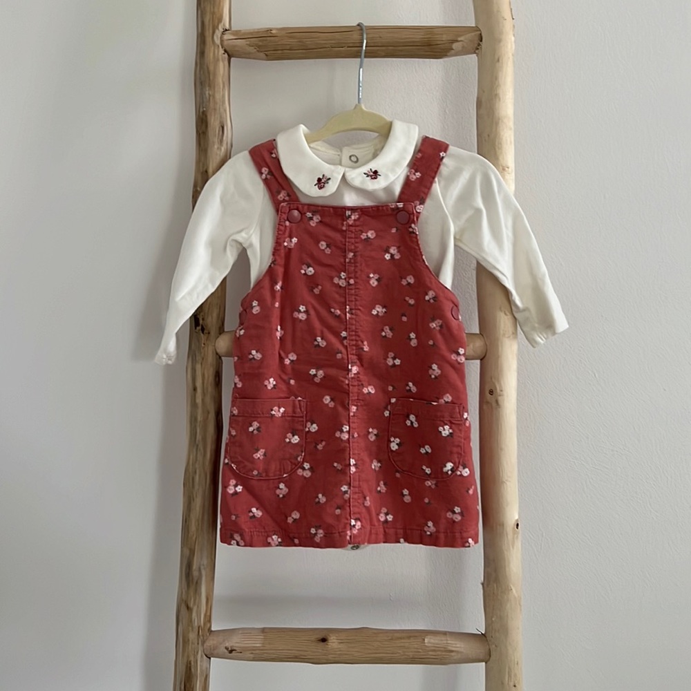 Corduroy Romper & Bodysuit size 3-6 months